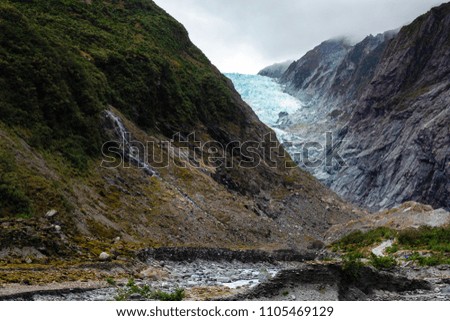 Franz Josef Glacier is dissolve and shorten every year which is Global warming effect.