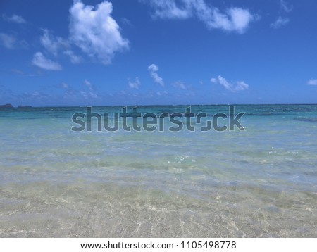 Beautiful sunny beach. View of nice tropical beach 