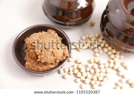 Soybean Paste, traditiol, korea food Royalty-Free Stock Photo #1105520387