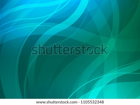 Light Blue, Green vector background with abstract lines. Brand new colored illustration in marble style with gradient. New composition for your brand book.