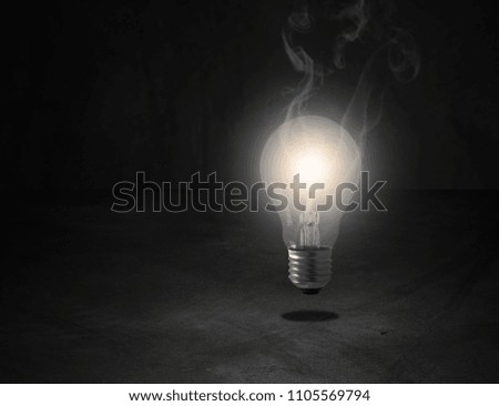 Hot idea and inspiration concept, business innovation background 