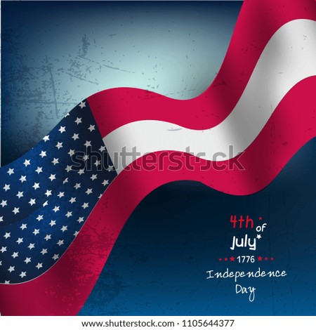 Fourth of July. 4th of July holiday banner. USA Independence Day banner for sale, discount, advertisement background.