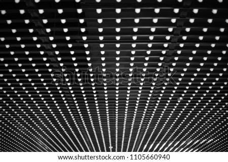 LED light grid pattern