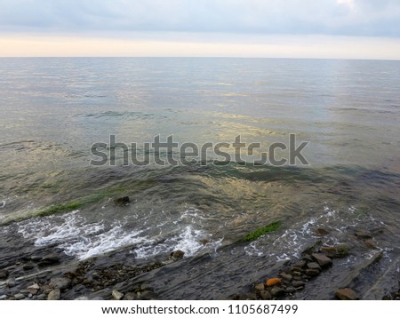 Beautiful scenery of the Black Sea coast near Novorossiysk, Russia