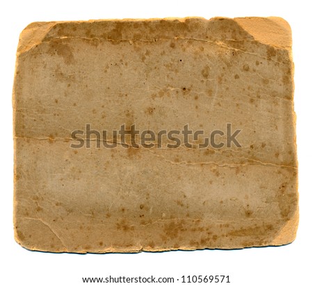 isolated on white and grunge antique photographs passe-partout