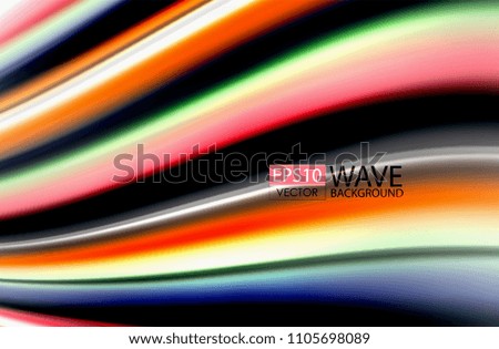 Rainbow color waves, vector blurred abstract background. Vector artistic illustration for presentation, app wallpaper, banner or poster