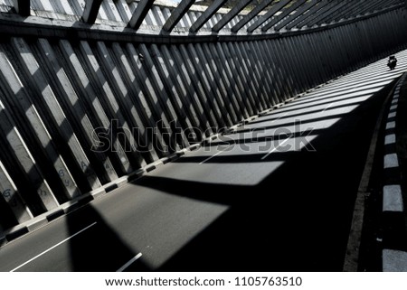 A Modern Architecture of Lingkar Nagreg Open Tunnel at Bandung West Java Indonesia, Asia
