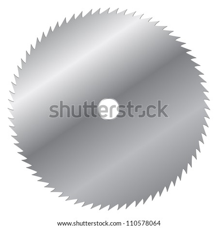 Vector illustration of saw blade