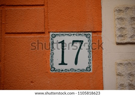 House facades in Spain, Costa Blanca, house number 17