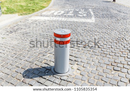Automatic Pillar for fencing the Parking or blocking roads in modern city