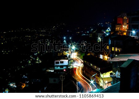 Long exposure photography in Shimla, Himachal Pradesh, India, Asia.