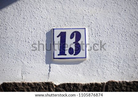 House facades in Spain, Costa Blanca, house number 13