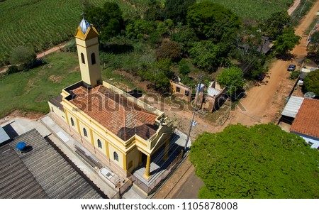 Small Catholic church Victorian, municipal district of Botucatu, São Paulo, Brazil South America 