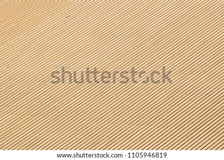 Wave of yellow pastel color metal roof texture background Minimalist pattern