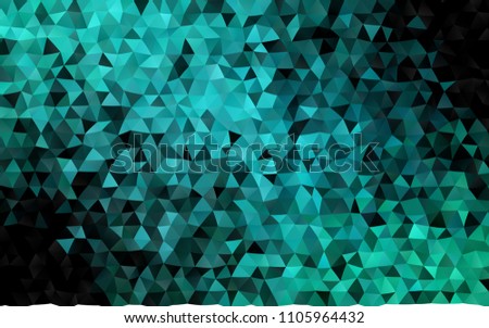 Dark BLUE vector polygon abstract pattern. Shining colored illustration in a Brand new style. A new texture for your design.