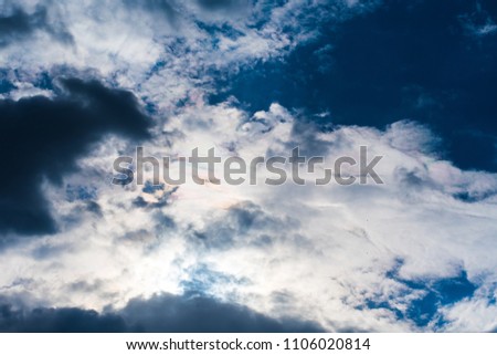 sky in beautiful clouds, bottom view