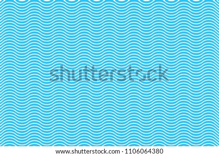 illustration vector white line wave on blue background,beautiful pattern for interior decorative,abstract concept and design