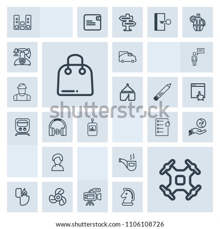 Modern, simple, grey vector icon set with paper, control, traffic, fashion, technology, human, music, dollar, microphone, retro, classic, tobacco, player, female, flame, cool, air, object, play icons