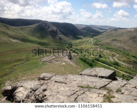 hiking in the mountains on nature clean air early spring warmth for background design backdrop
