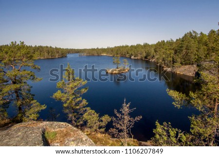 Tyresta By National Park close to Stockholm city Royalty-Free Stock Photo #1106207849