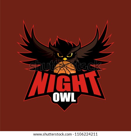 Night Owl - Basketball Team Logo Design