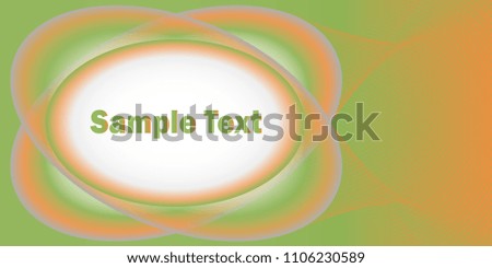 oval frame with gradient