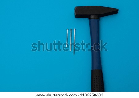hammer with nails