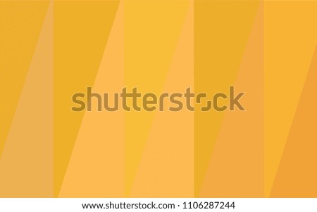 Light Yellow vector blurry triangle template. Shining polygonal illustration, which consist of triangles. A completely new design for your business.
