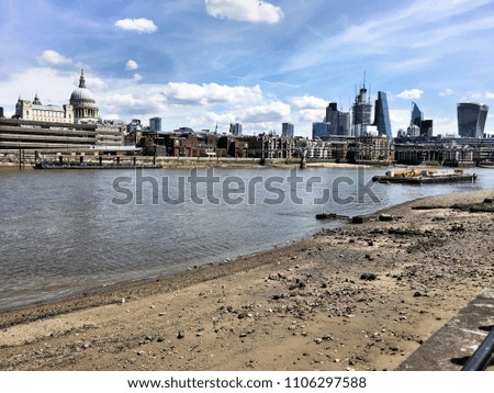 A view of St Paul's and the financial part of London