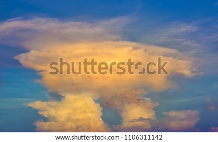 Cloud on the sky