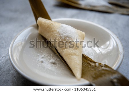 White sugar zongzi