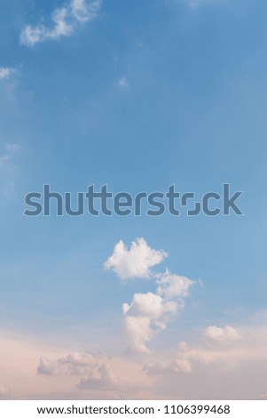 cumulus clouds and blue sky/can seen  stratocumulus clouds far away 