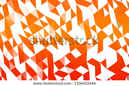 Light Orange vector polygon abstract backdrop. Colorful abstract illustration with gradient. Brand new design for your business.