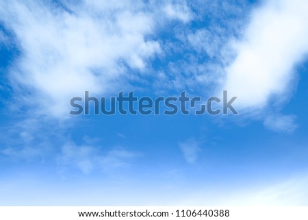Clear Blue Sky and White Clounds.Background
