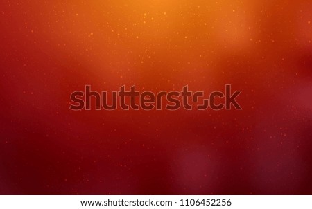 Dark Red, Yellow vector background with galaxy stars. Shining illustration with sky stars on abstract template. Template for cosmic backgrounds.