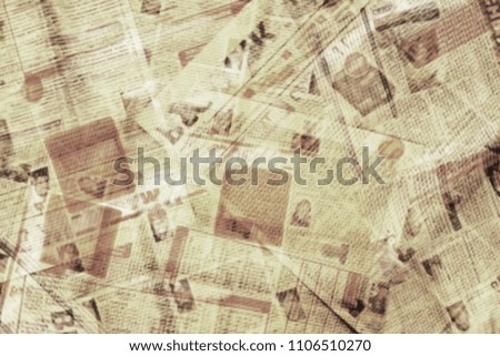 Old newspaper background, paper texture                                     