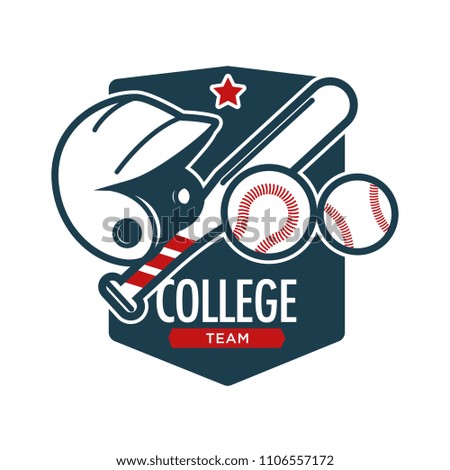 Rugby football sport college team vector badge