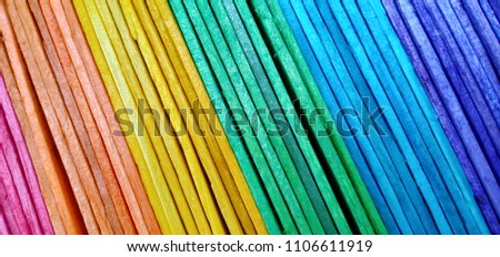 colorful ice cream sticks background and feel like a numb,confused and  dizzy
