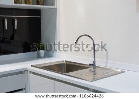 Sink in Kitchen Royalty-Free Stock Photo #1106624426