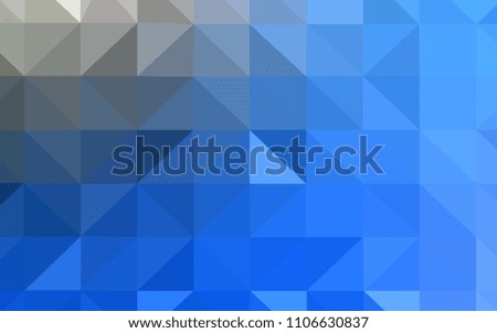 Light BLUE vector polygonal template. Shining polygonal illustration, which consist of triangles. Pattern for a brand book's backdrop.