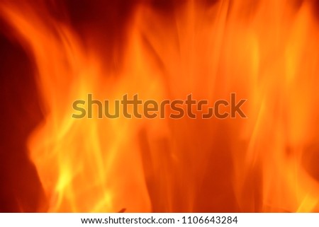 Log fire, fire in the fireplace, Costa Blanca, Alicante province, Spain