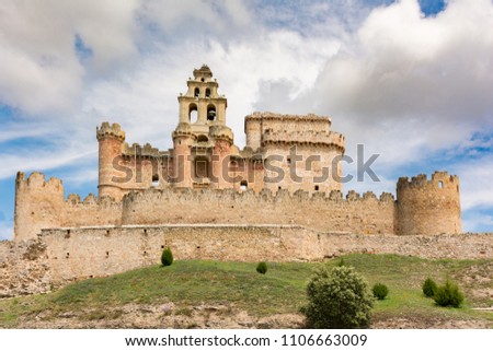 The picture of the castle of Turégano, perched on the top of a hill that dominates the town and its monumental square, is one of the most suggestive and popular in Castile. (Segovia, Spain)