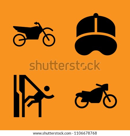clothing, uniform, baseball and adventure icons set. Vector illustration for web and design