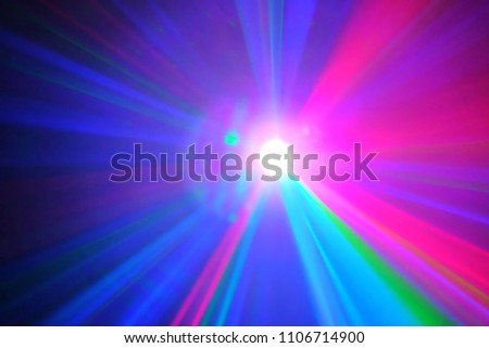 Motion of colorful lights