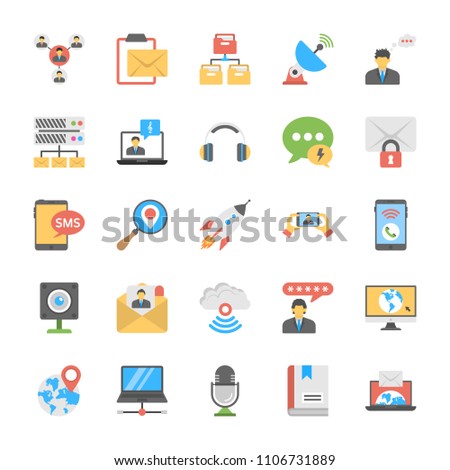 
Chat and Social Networking Icons Set 
