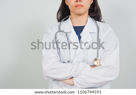 doctor on white background, healthcare concept
