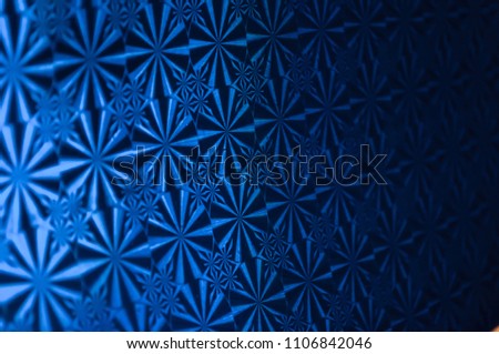 Blue Ornamental Seamless Line Pattern .