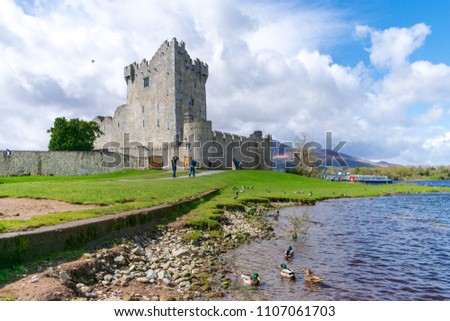 Old Irish Castle. Royalty-Free Stock Photo #1107061703