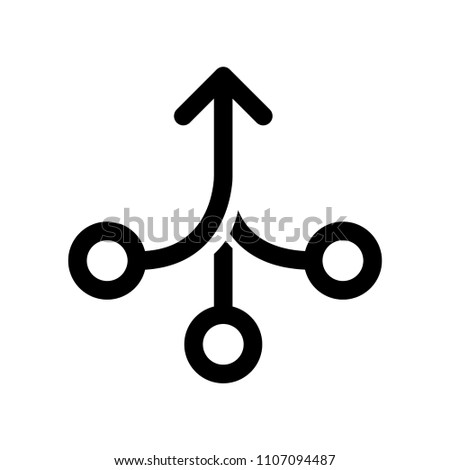 Consolidation icon, vector illustration Royalty-Free Stock Photo #1107094487