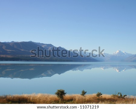 View of the lake, New Zealand